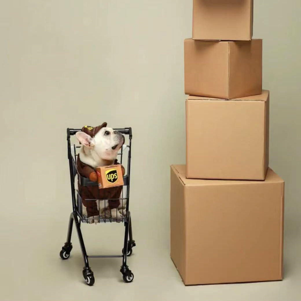 Frenchiely Dog USPS UPS Costume for Small Medium Dogs 0