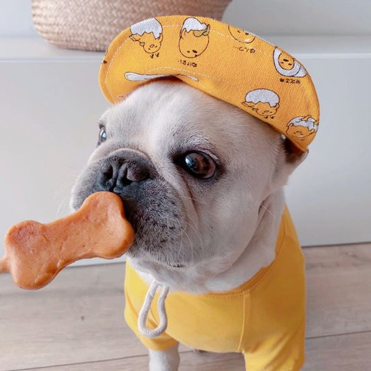 Cartoon Dog Sun Protective Hat for Frenchies - Frenchiely
