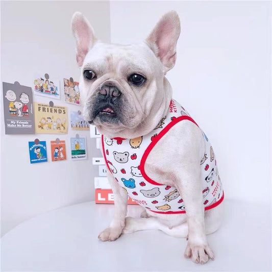 Frenchiely French Bulldog Cartoon Summer T-shirt 0