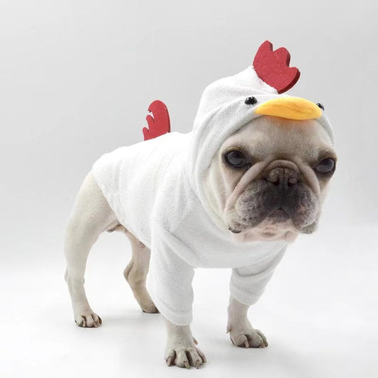 dog rooster costume for french bulldogs