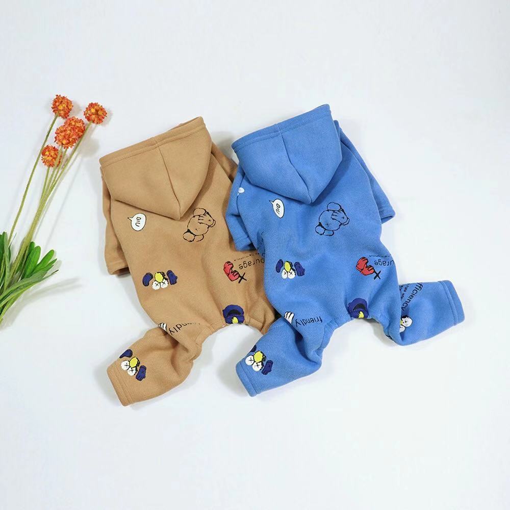 Dog Winter Pajama with Hood - Frenchiely