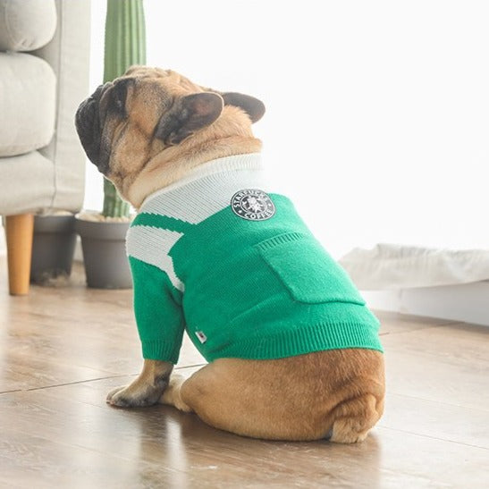 Frenchiely Funny Dog Sweater Starfucks Coffee jumpers 0