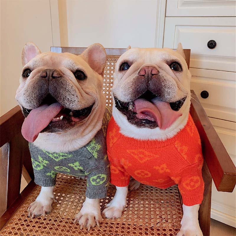 Frenchiely French Bulldog Stylish Dog Pullover Sweater size chart