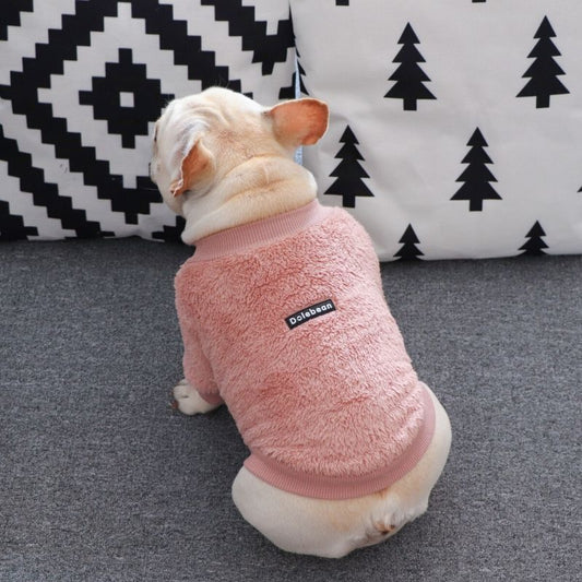 Turtleneck Fur Sweater Bulldog - Frenchiely