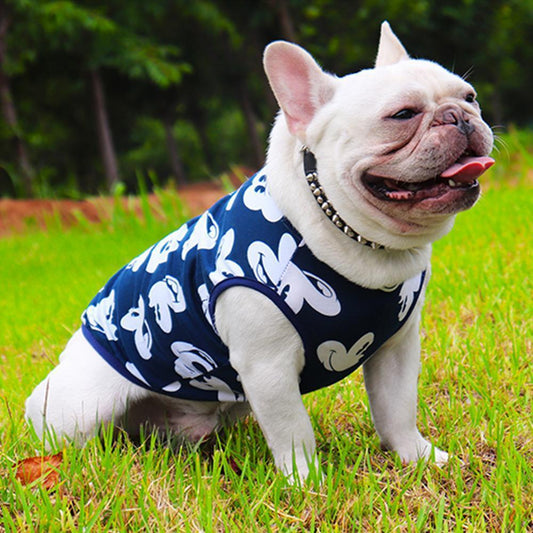 Dog Mickey Mouse Cotton Vest Shirt for Medium Dogs - Frenchiely