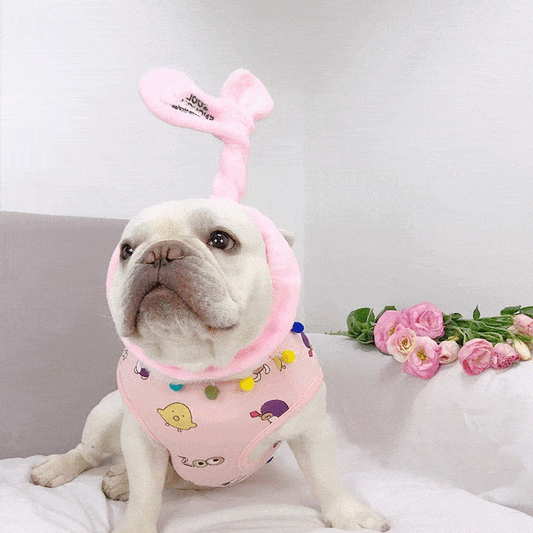 Summer Pink Dog Vest Shirt for Frenchies - Frenchiely