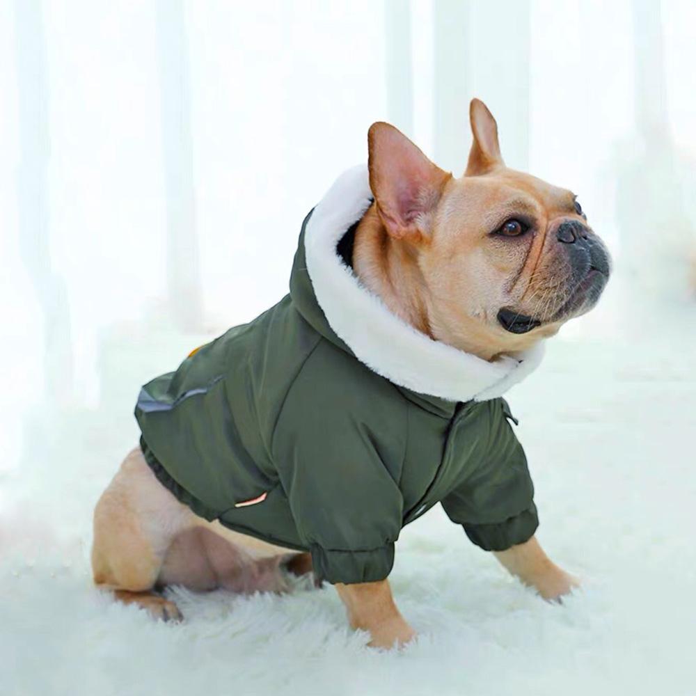 Dog Blue Jean jacket Fur Hoodie - Frenchiely