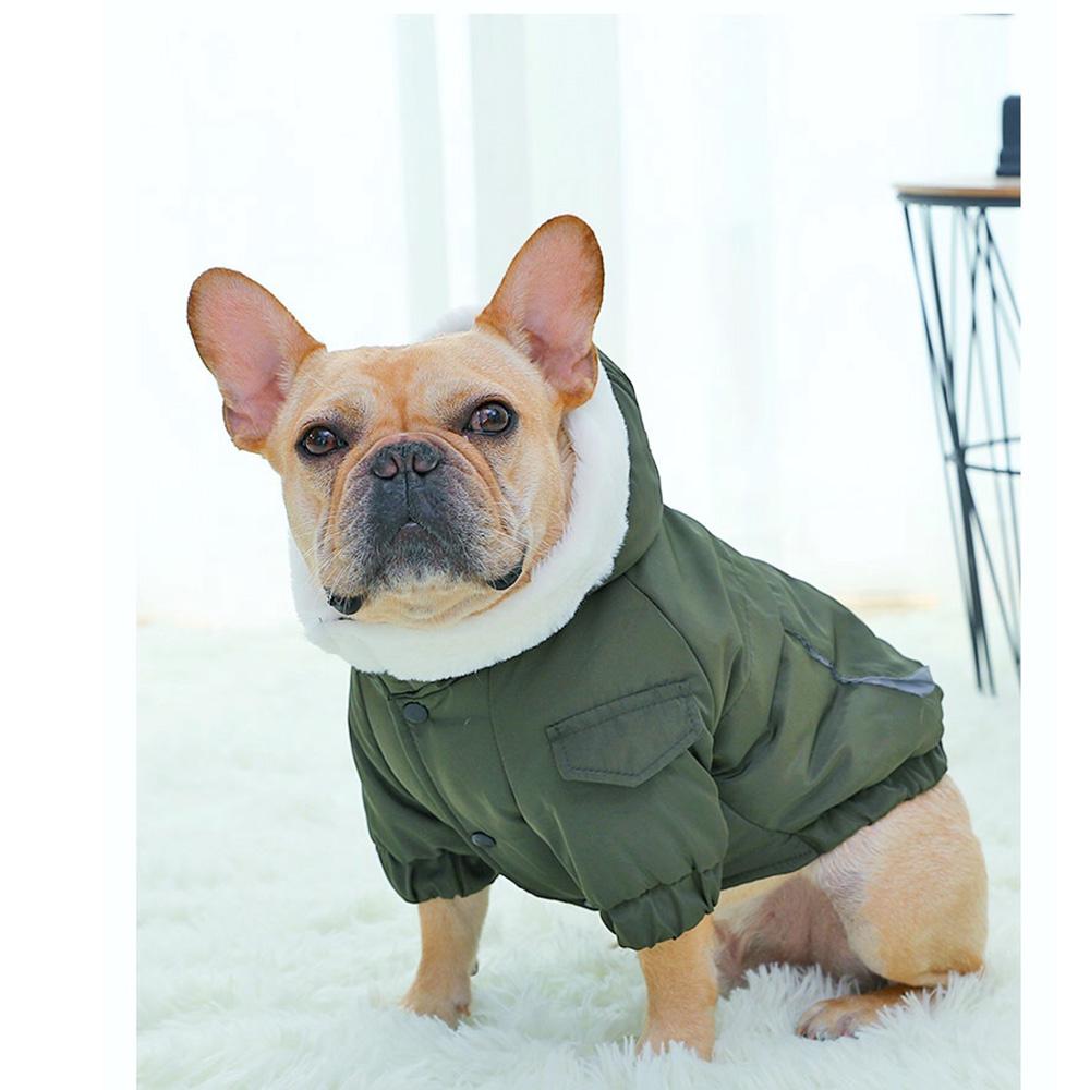 Dog Blue Jean jacket Fur Hoodie - Frenchiely