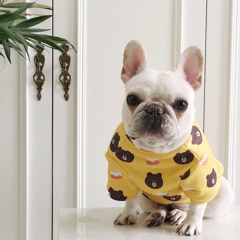 Dog Cartoon Bear Pullover Sweatshirt for Frenchies - Frenchiely