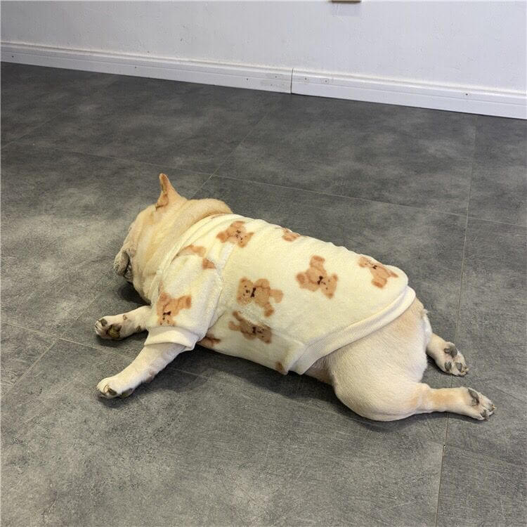 Dog Flannel Bear Pullover - Frenchiely