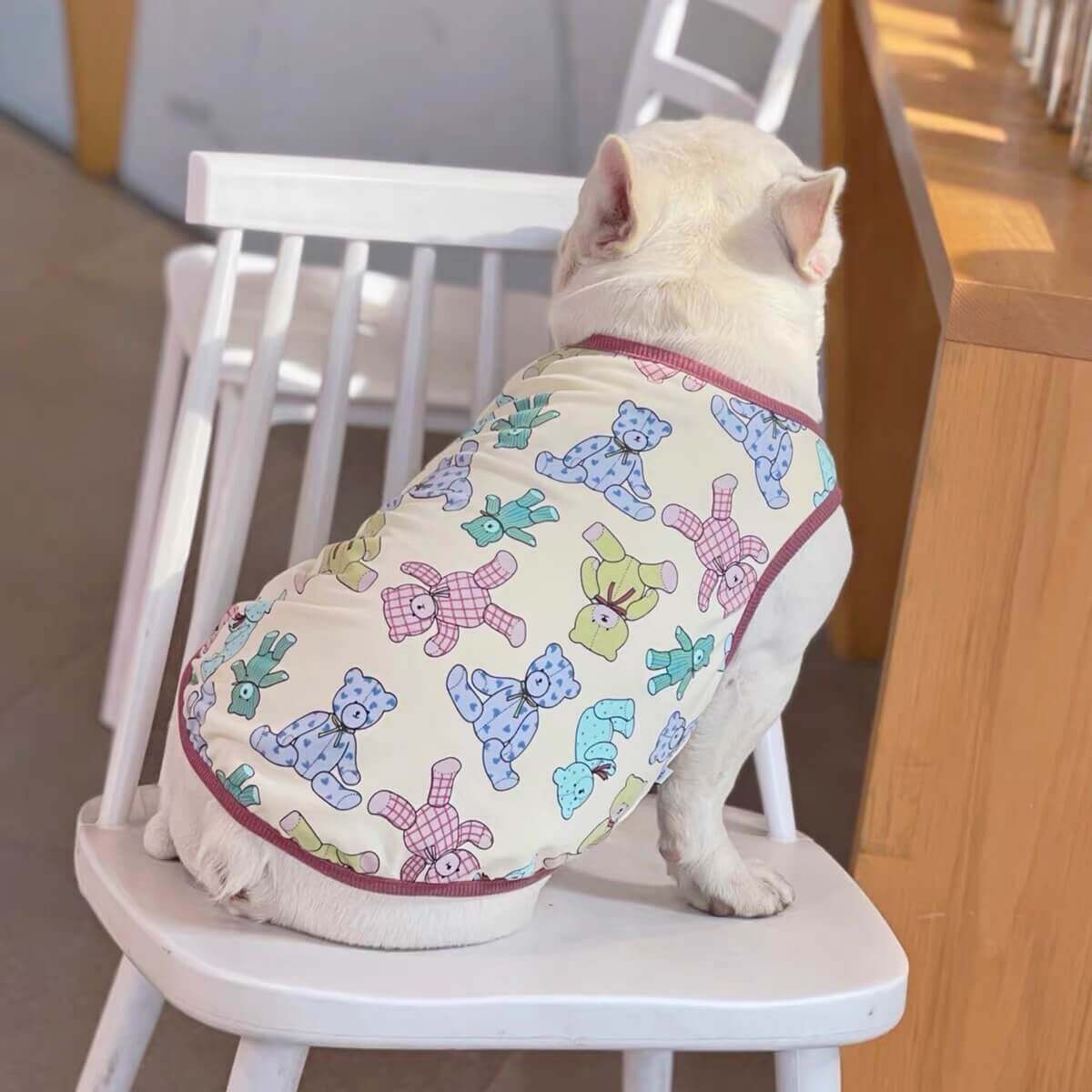 Dog Bear Cotton Shirt FOR FRENCH BULLDOGS BY FRENCHIELY