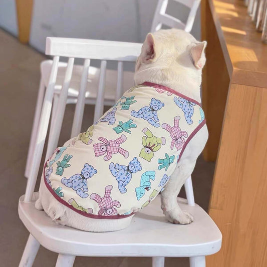 Dog Bear Cotton Shirt FOR FRENCH BULLDOGS BY FRENCHIELY