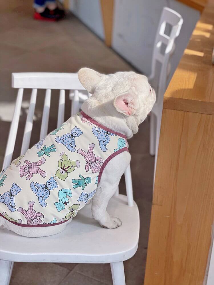 Dog Bear Cotton Shirt FOR FRENCH BULLDOGS BY FRENCHIELY