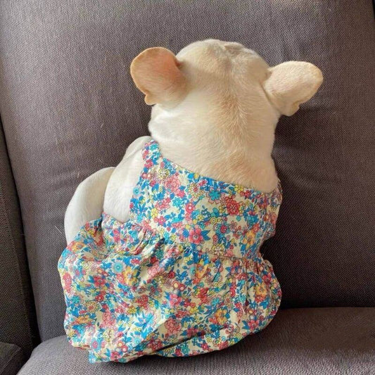 Dog Floral Dress for small medium dogs by Frenchiely