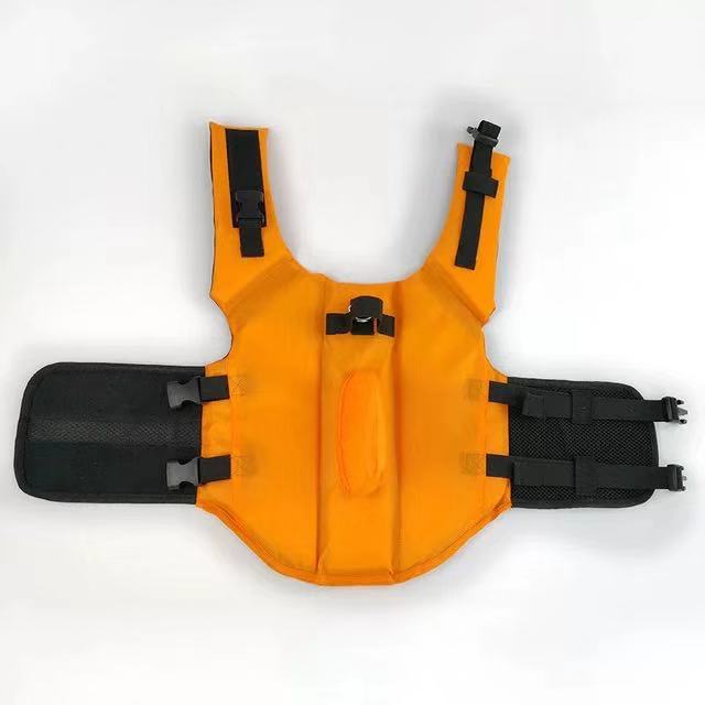 dog life vest jacket with shark fin - Frenchiely