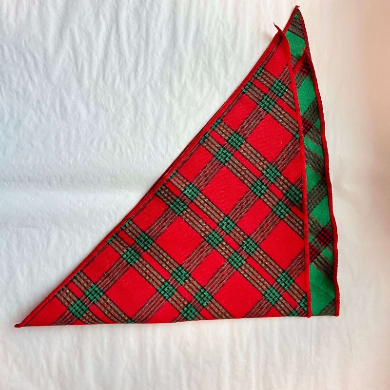 Dog Plaid Bandana scarf for small medium dogs by Frenchiely