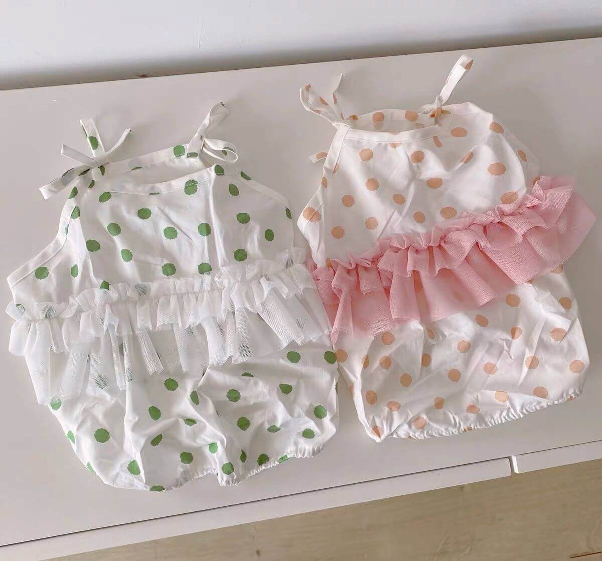 Dog Polka Dress tutu for small medium dogs by Frenchiely