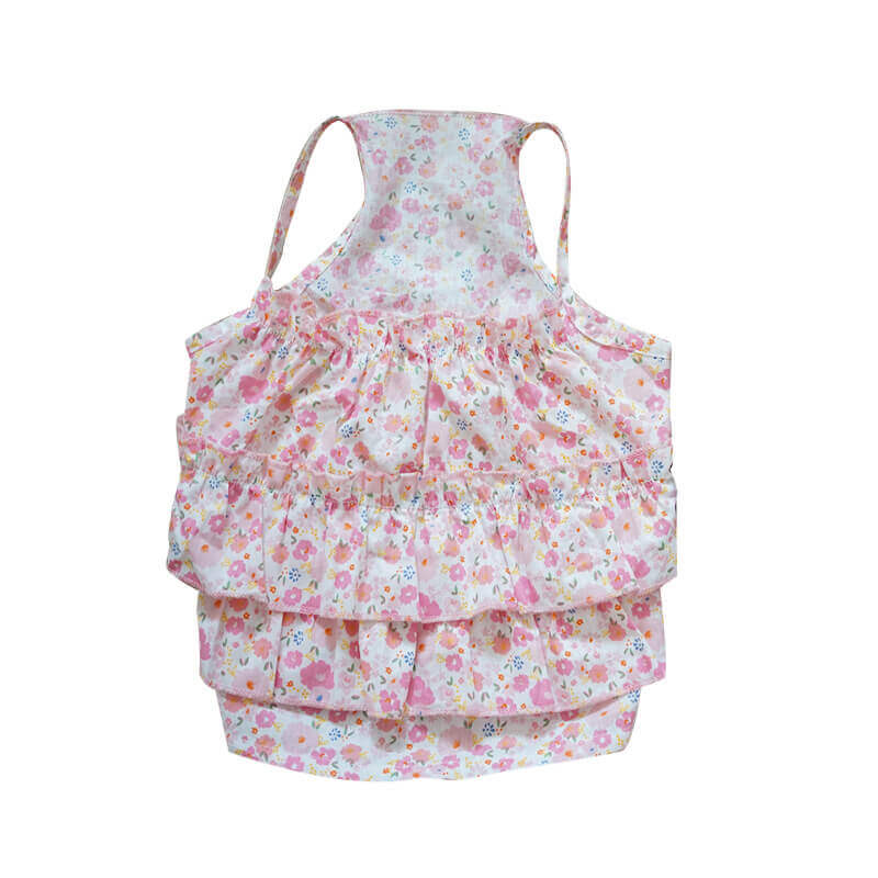 Pink Floral Dress Frenchielydogsummerfloralflowerdress_4
