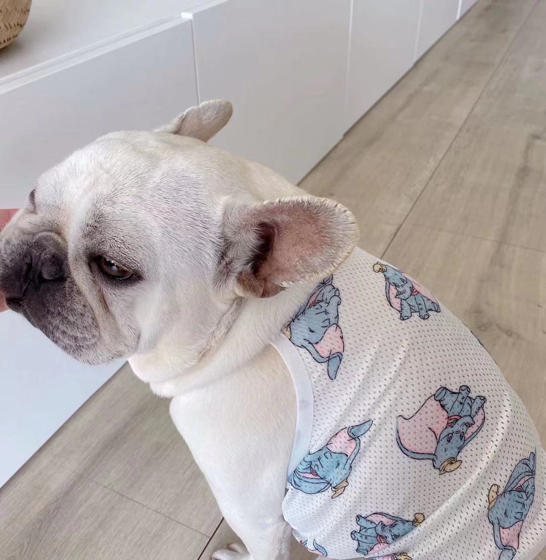 Dog Summer Mesh Shirt- elephant - Frenchiely