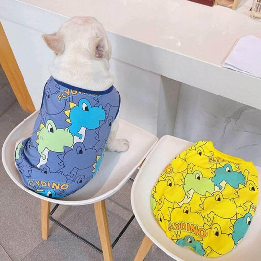 vDog Cotton Crocodile Shirt for medium large dogs by Frenchiely