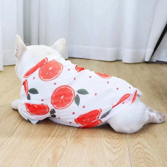 Dog Summer Sun Screen Shield Shirt- Orange - Frenchiely