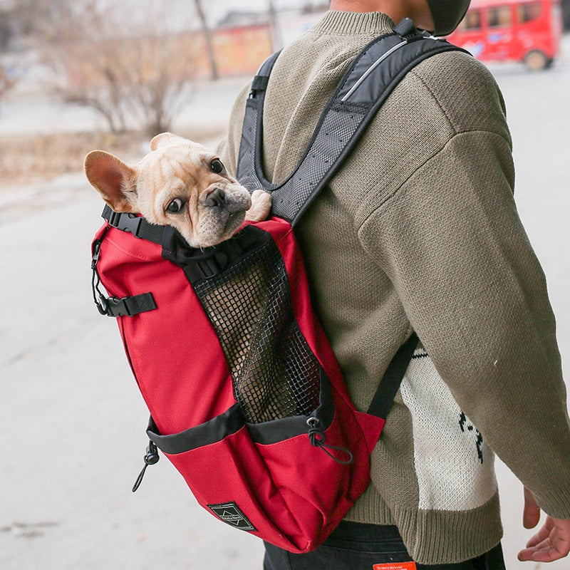 Dog Reflective Outdoor Travel Carrier Bag Backpack - Frenchiely