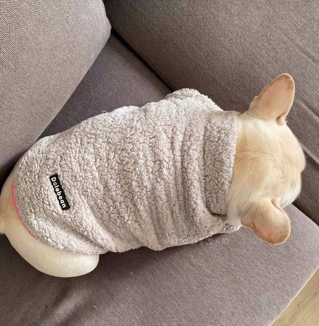 Dog Winter Fluffy Jacket Coat for Frenchies- Frenchiely