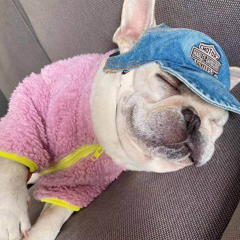 Dog Winter Fluffy Jacket Coat for Frenchies- Frenchiely