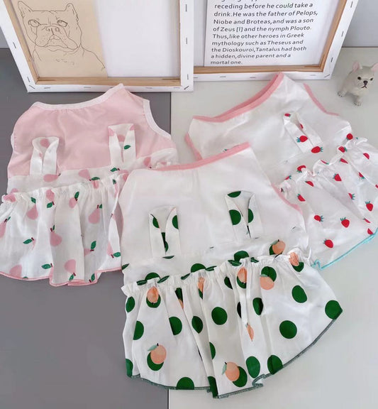Cartoon Female Dog Summer Dress - Frenchiely