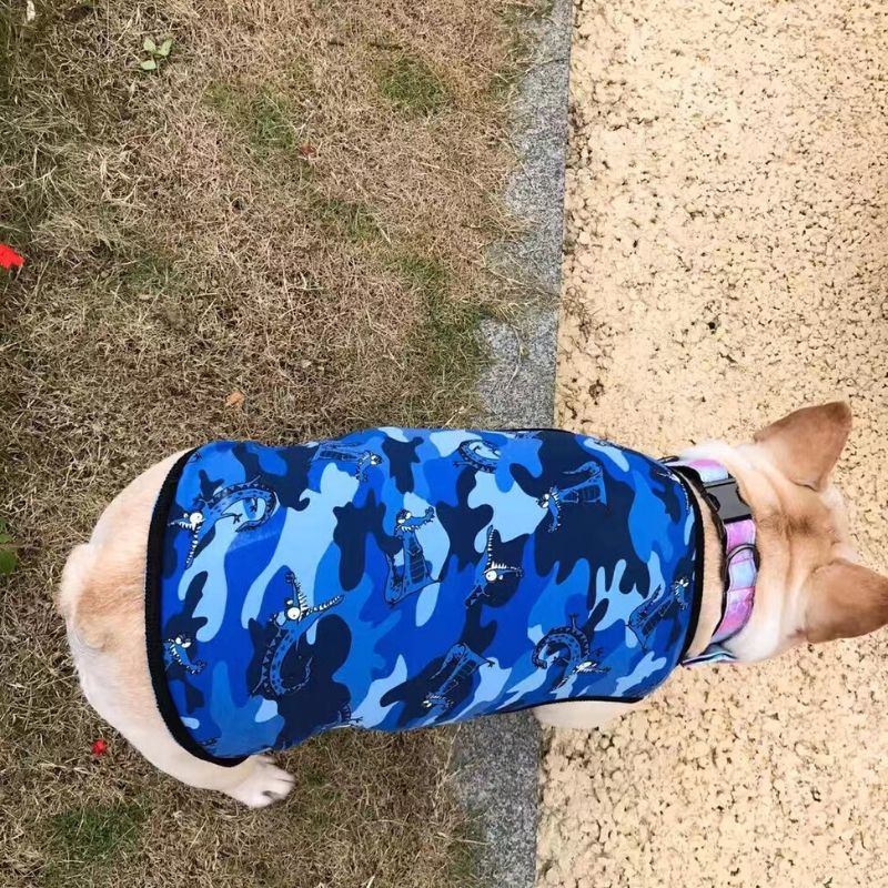 Dog Pink Flamingo Vest Shirt for Fat Bulldogs - Frenchiely