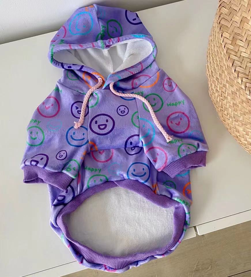Dog Emoji Winter Hoodie for Frenchies BY FRENCHIELY