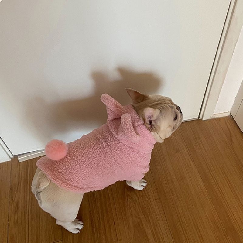 Dog Bunny Hoodie Coat for French Bulldogs by Frenchiely