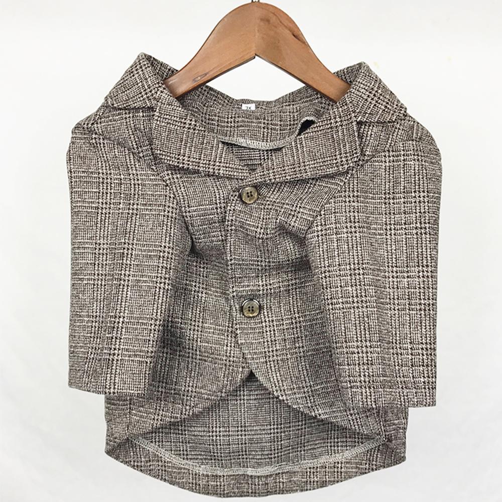 Dog Khaki Formal Suit Coat for French Bulldogs - Frenchiely