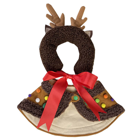 Dog Christmas Reindeer Cloak for Medium Dogs BY FRENCHIELY
