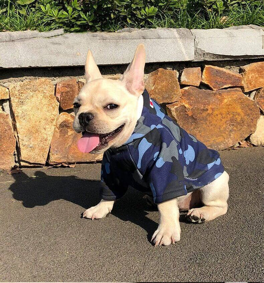 Dog Camo Shark Winter Hoodie for Puppy - Frenchiely