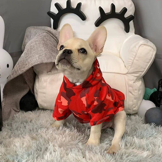 Dog Camo Shark Hoodie Red QQ_20200222190248