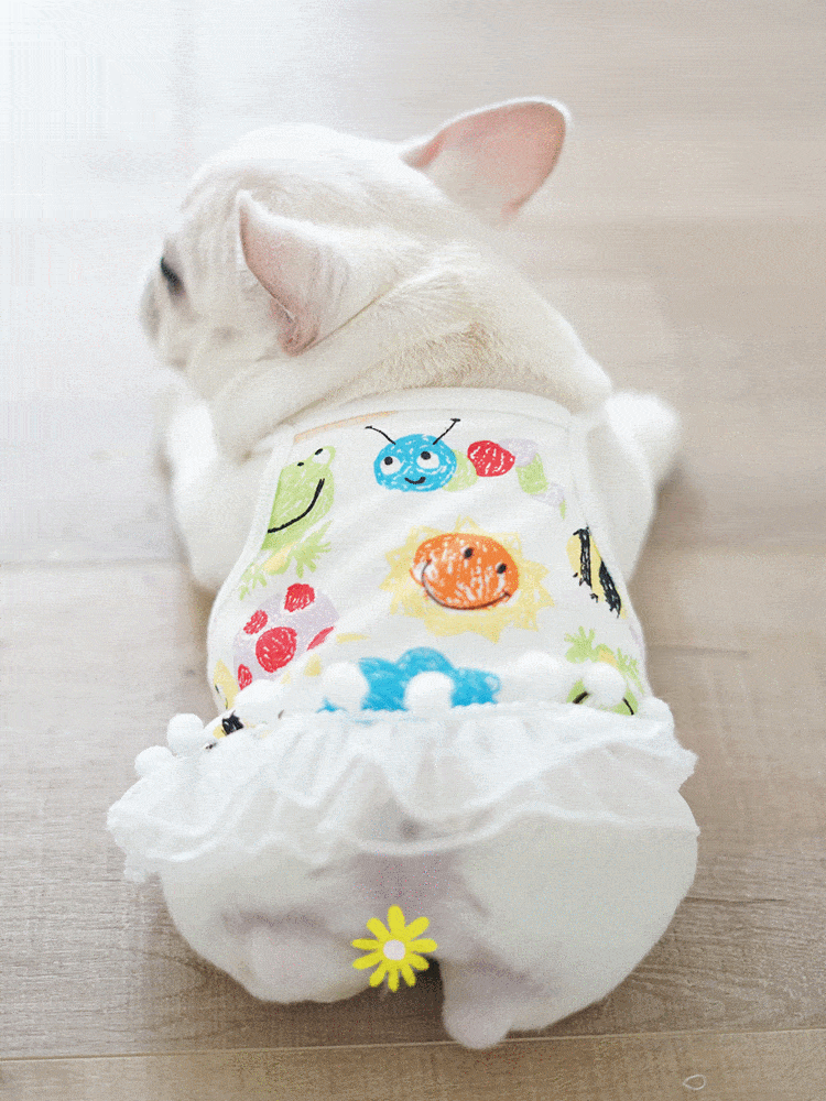 Sweet Dog Dress Suspender Skirt for Girl French Bulldogs - Frenchiely