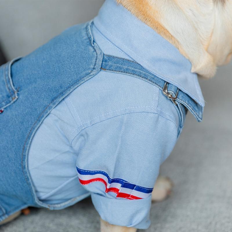 Dog Denim Dungarees Adjustable Overall - Frenchiely