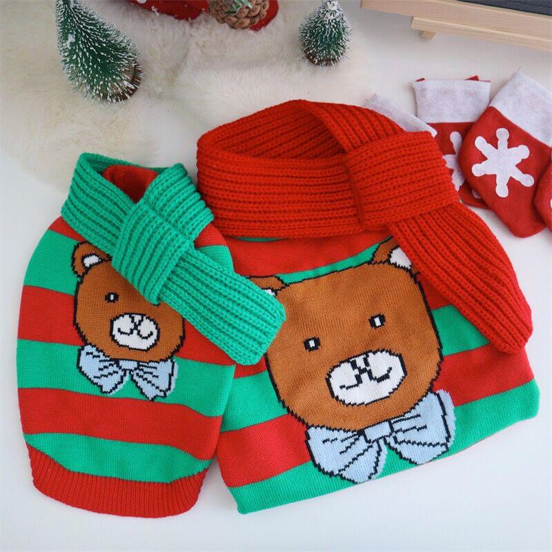 Dog Christmas Sweater Outfits for Medium Dogs by Frenchiely