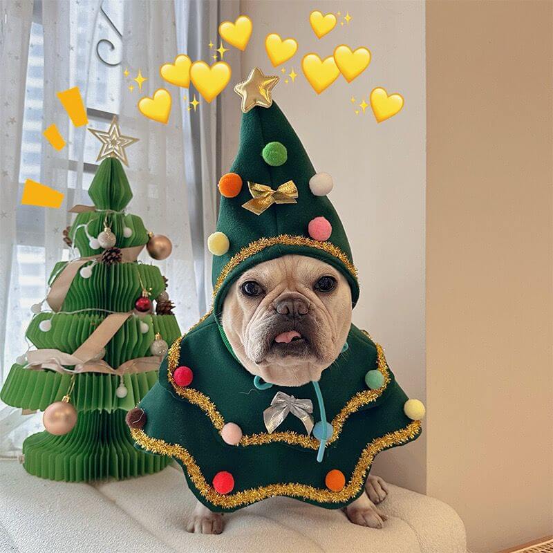 french bulldog christmas dress Christmas Dress A Pet For Dogs And Cats Red And... From Bag1168, Rs.1,974.43