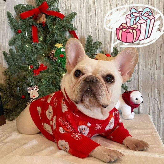 Dog Christmas Santa Clause Sweater Jumpers by Frenchiely