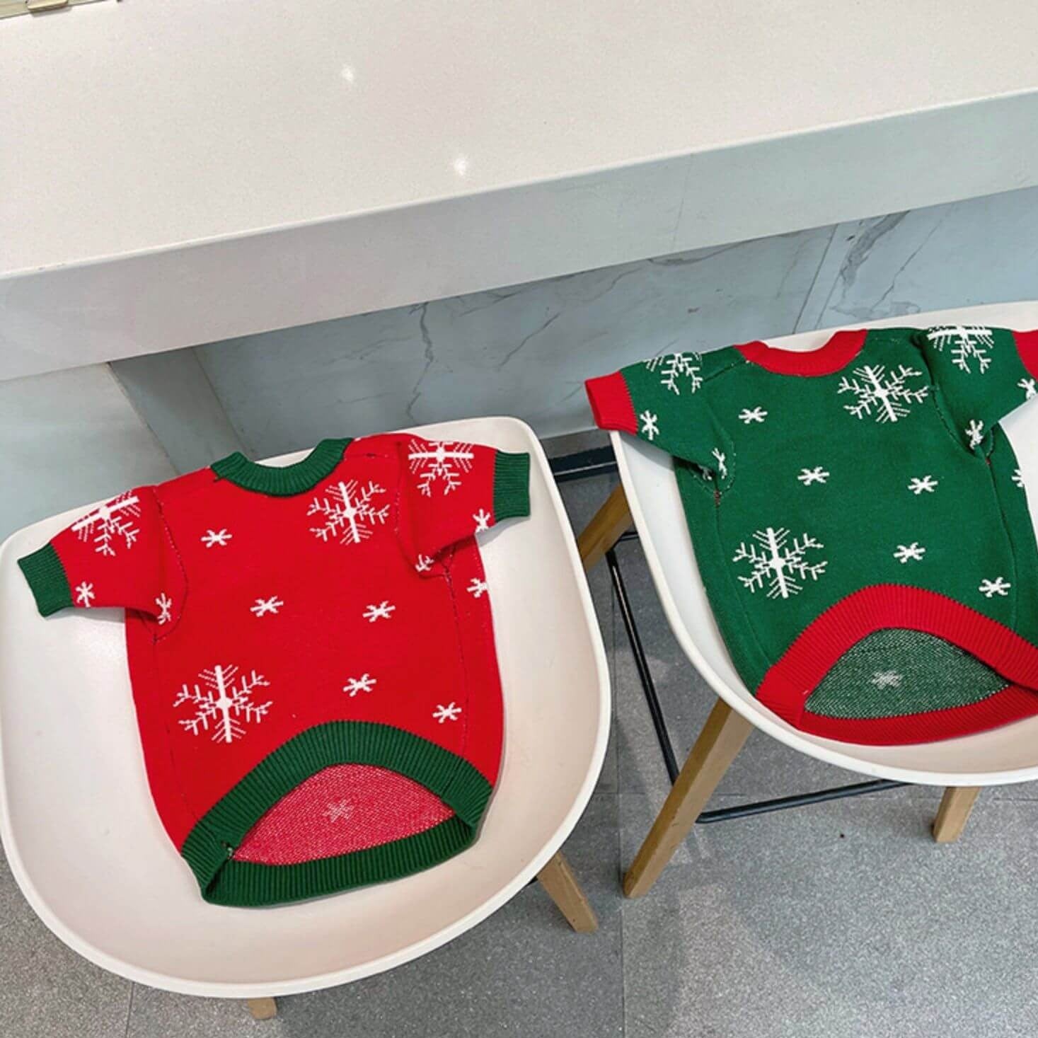 Dog Christmas Reindeer Pullover Sweater for French Bulldogs by Frenchiely