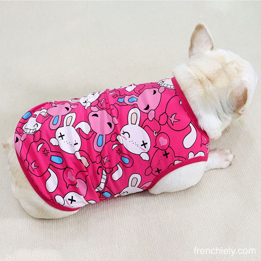 Dog Cotton Bunny Shirt for small medium dogs by Frenchiely