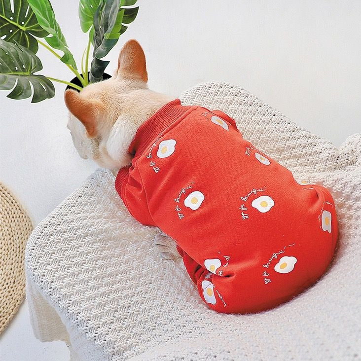 Dog Cartoon Egg Pajamas - Frenchiely