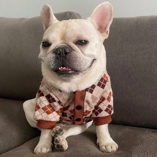 Dog Classic Stretchy Cardigan for Medium Large Dogs by Frenchiely