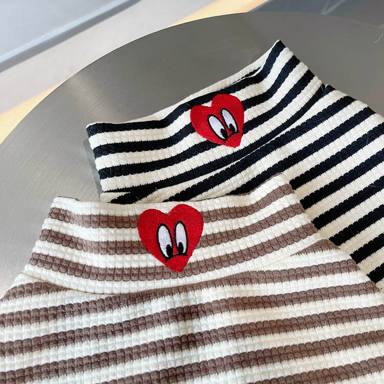 Dog Black Stripe Pajama Onesie for small medium dogs by Frenchiely