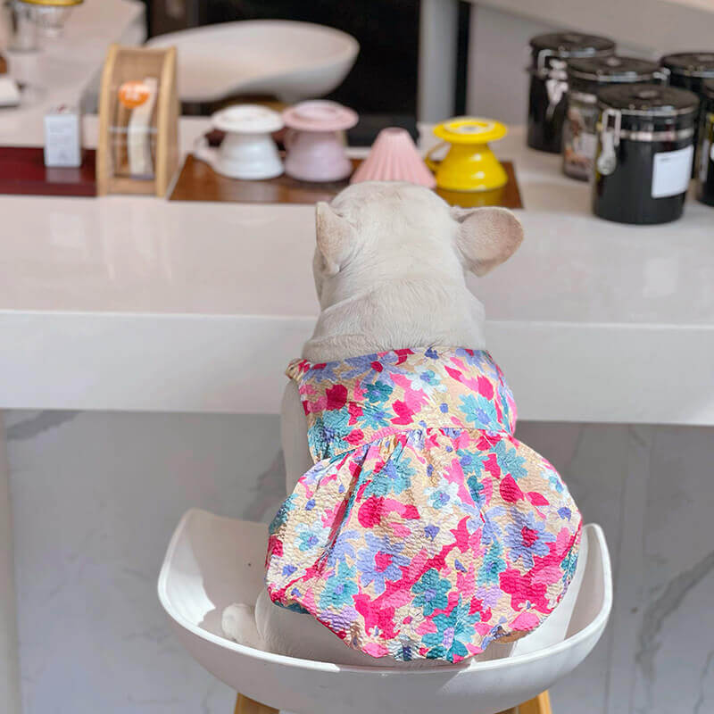 Dog Comfy Floral Dress for medium large dogs by Frenchiely