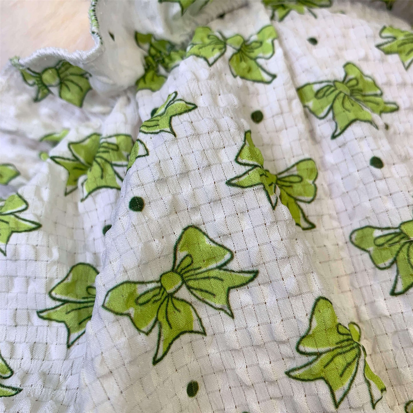 Dog Sweet Bowtie Print Dress for small medium dogs by Frenchiely