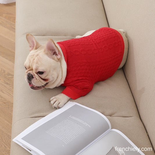 dog vintage crochet sweater for small medium dogs by Frenchiely