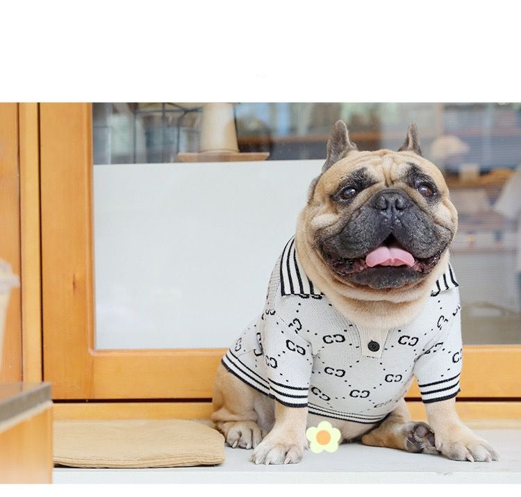 Frenchiely dog winter sweater for french bulldogs